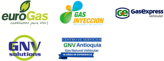 Marcas Eurogas, Gas Inyección, Gas Express, GNV Solutions y GNV Antioquia